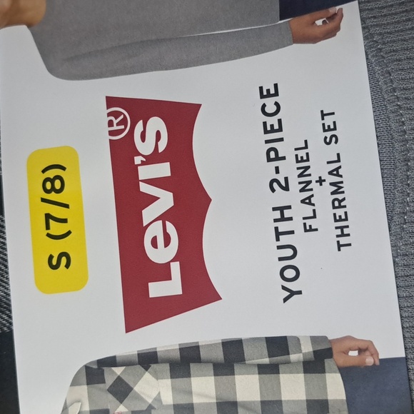 Levi's Youth Boys Flannel and Thermal 2-Pack Top Set Size 6/7 - Picture 6 of 7